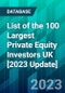 List of the 100 Largest Private Equity Investors UK [2023 Update] - Product Thumbnail Image